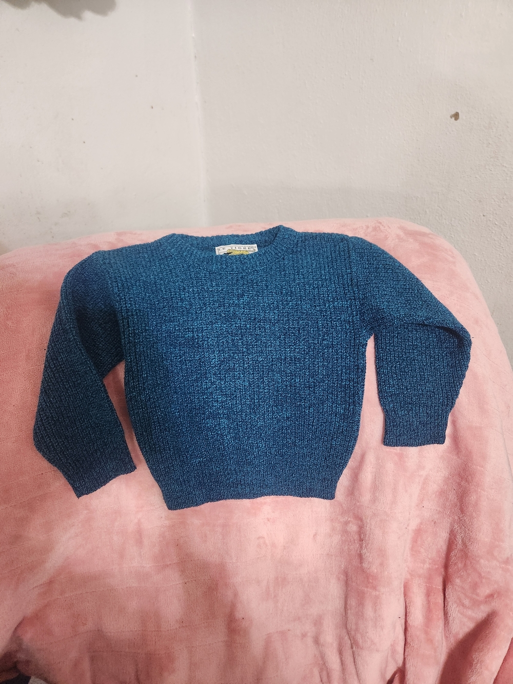 Le Tigre Blue Crewneck Knit Sweater
